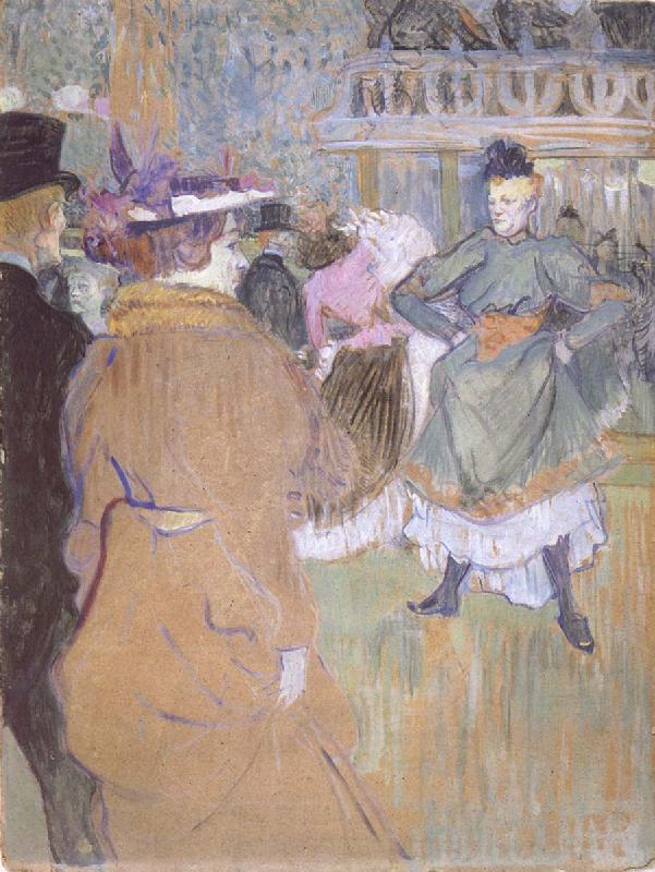 Henri de toulouse-lautrec Pa Moulin Rouge Kadrilj borjar oil painting image